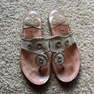 Hamptons Jack Rogers Sandals Platinum